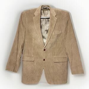 Lauren Ralph Lauren Blazer 42XL Camel Brown Tan Corduroy Suit Jacket Extra Tall
